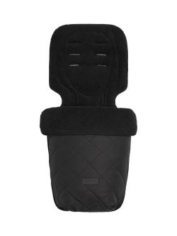 Tiba + Marl Quilted Footmuff, Black Quilted