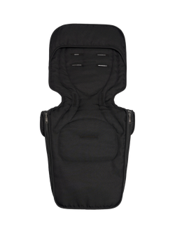 Tiba + Marl Quilted Footmuff - view 2, Black Quilted