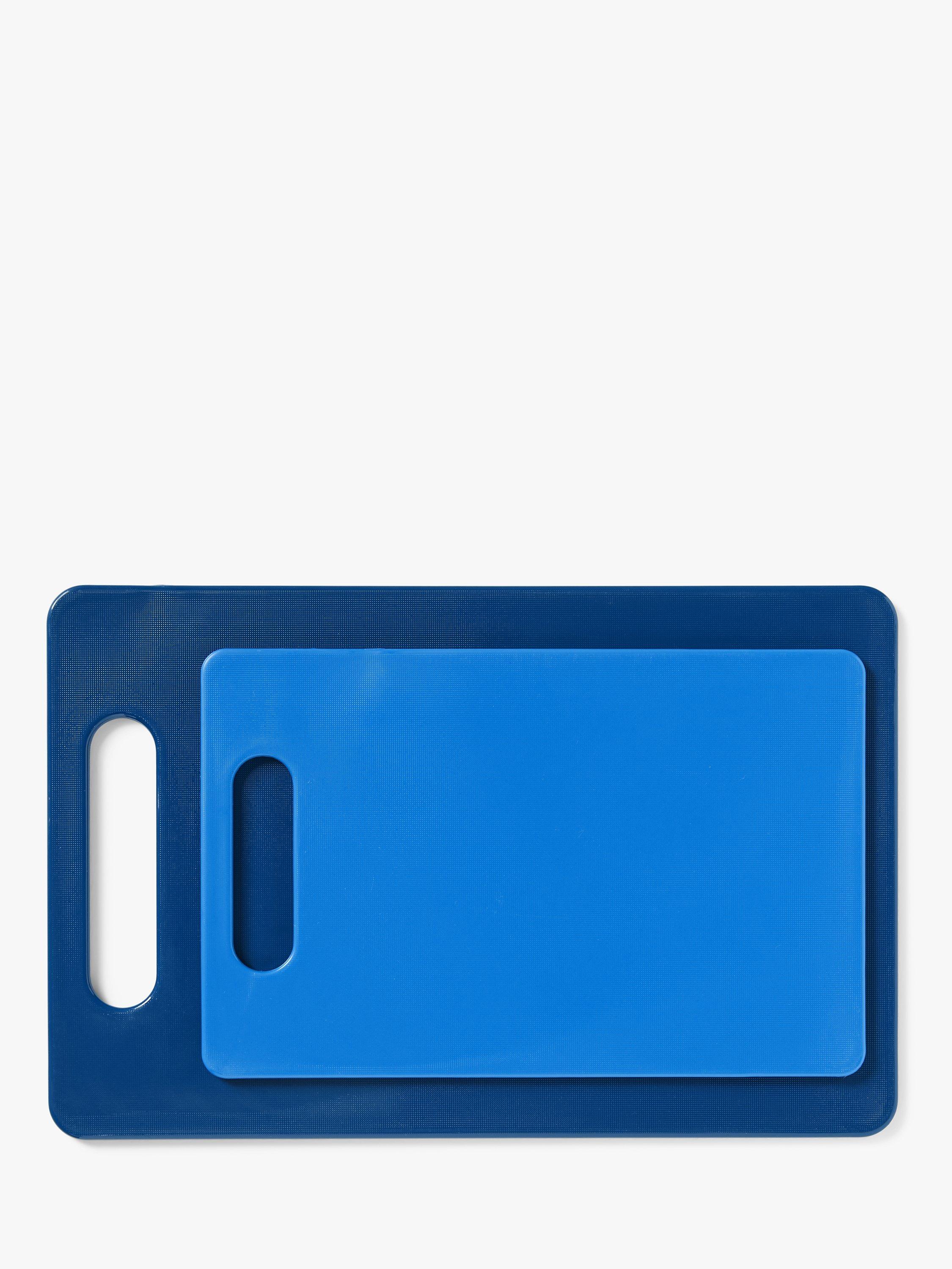John Lewis Polypropylene Chopping Boards, Set of 2, Blue/Navy
