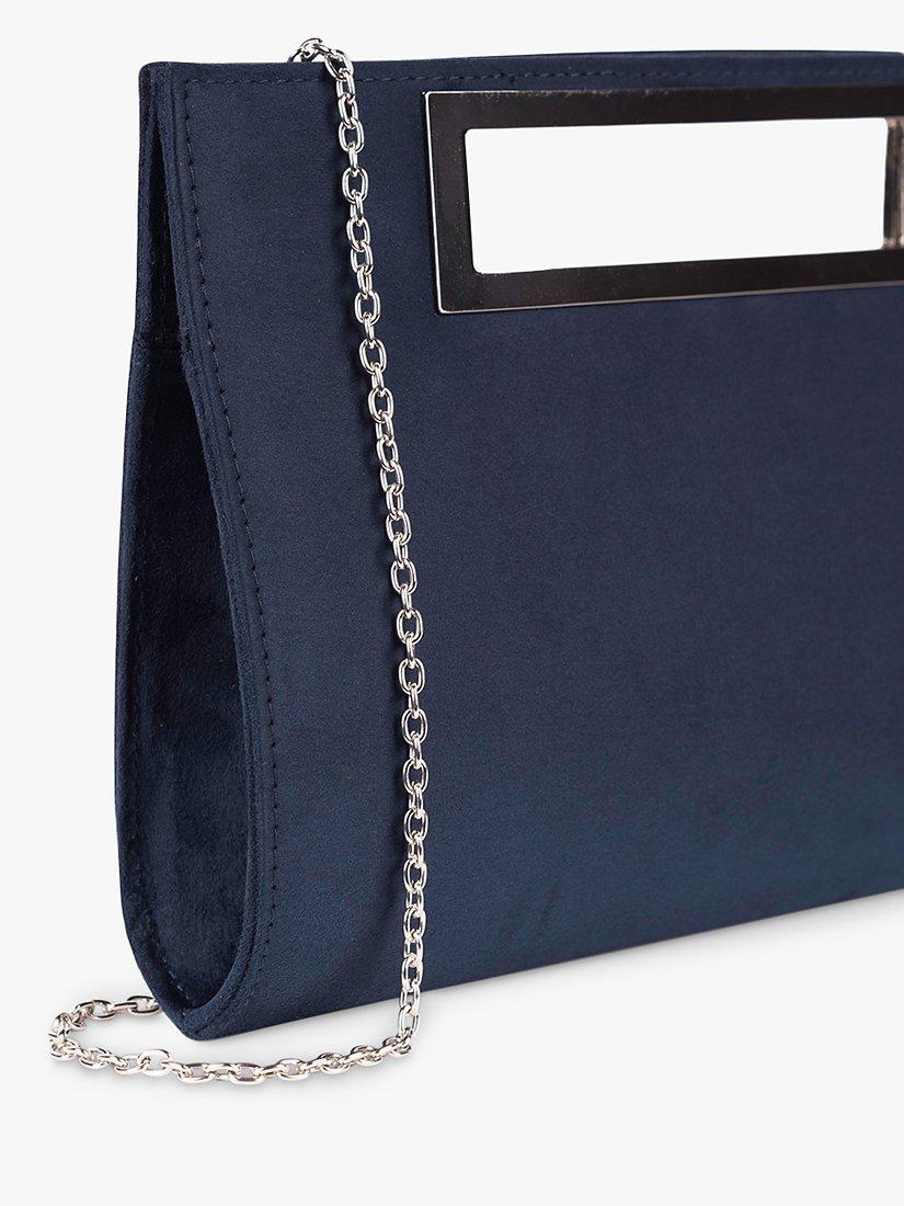 Paradox London Delma Clutch Bag, Navy