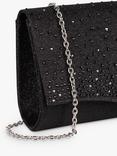 Paradox London Deja Glitter Clutch Bag, Black