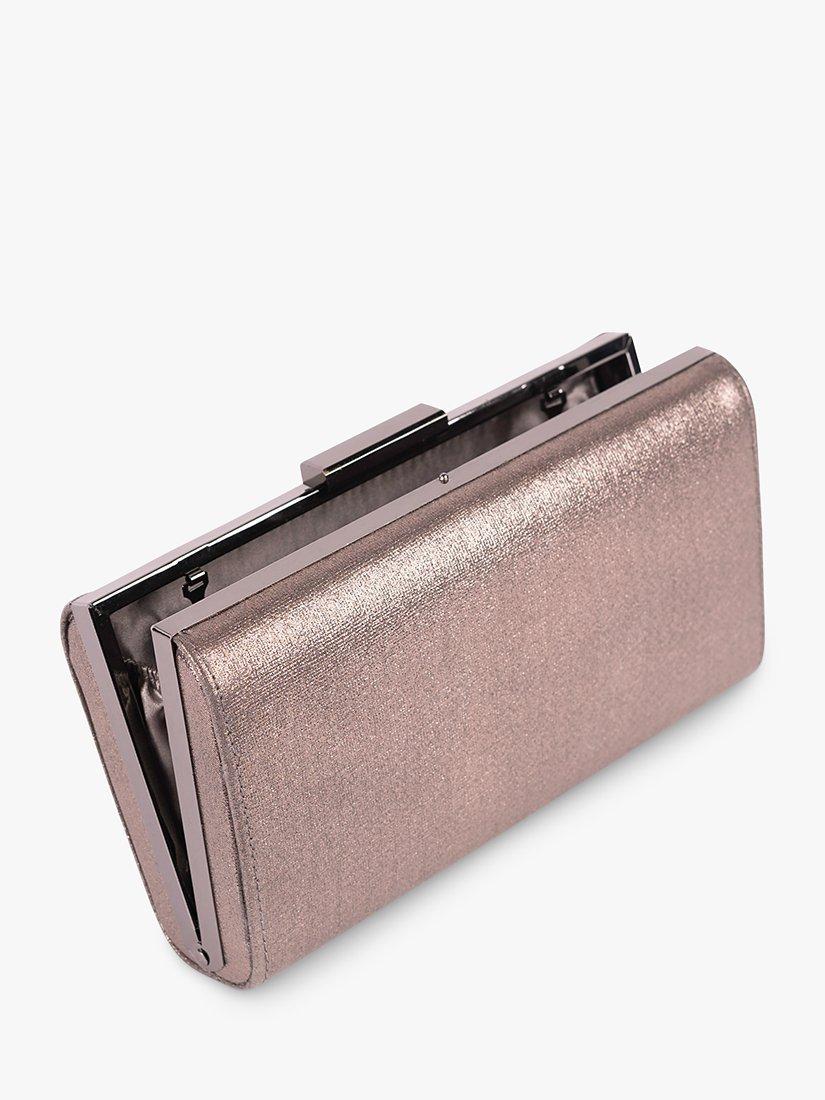 Pewter metallic clutch bag online