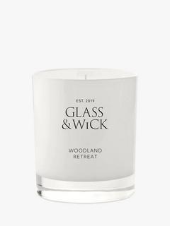 Glass & Wick Woodland Retreat Scented Candle, 220g