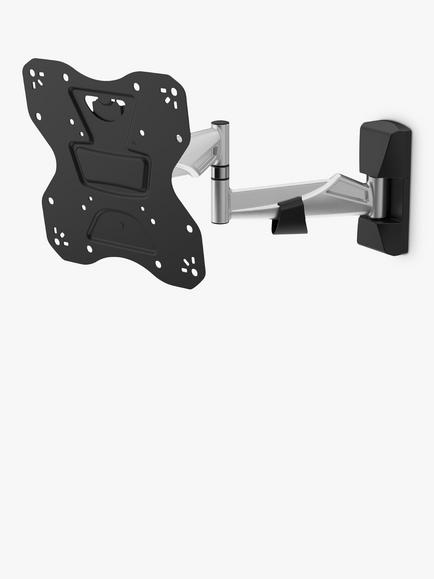 AVF JXXL24 Premium Multi Position Wall Mount for TVs up to 43”, for Solid & Stud Walls, Black, Black
