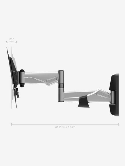 AVF JXXL24 Premium Multi Position Wall Mount for TVs up to 43”, for Solid & Stud Walls, Black - view 2, Black