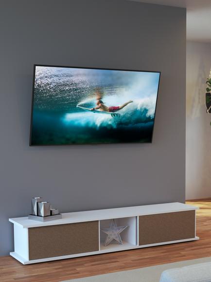 AVF JGL401 Adjustable Tilting Wall Mount for TVs 26" to 65", for Solid & Stud Walls, Black - view 2, Black