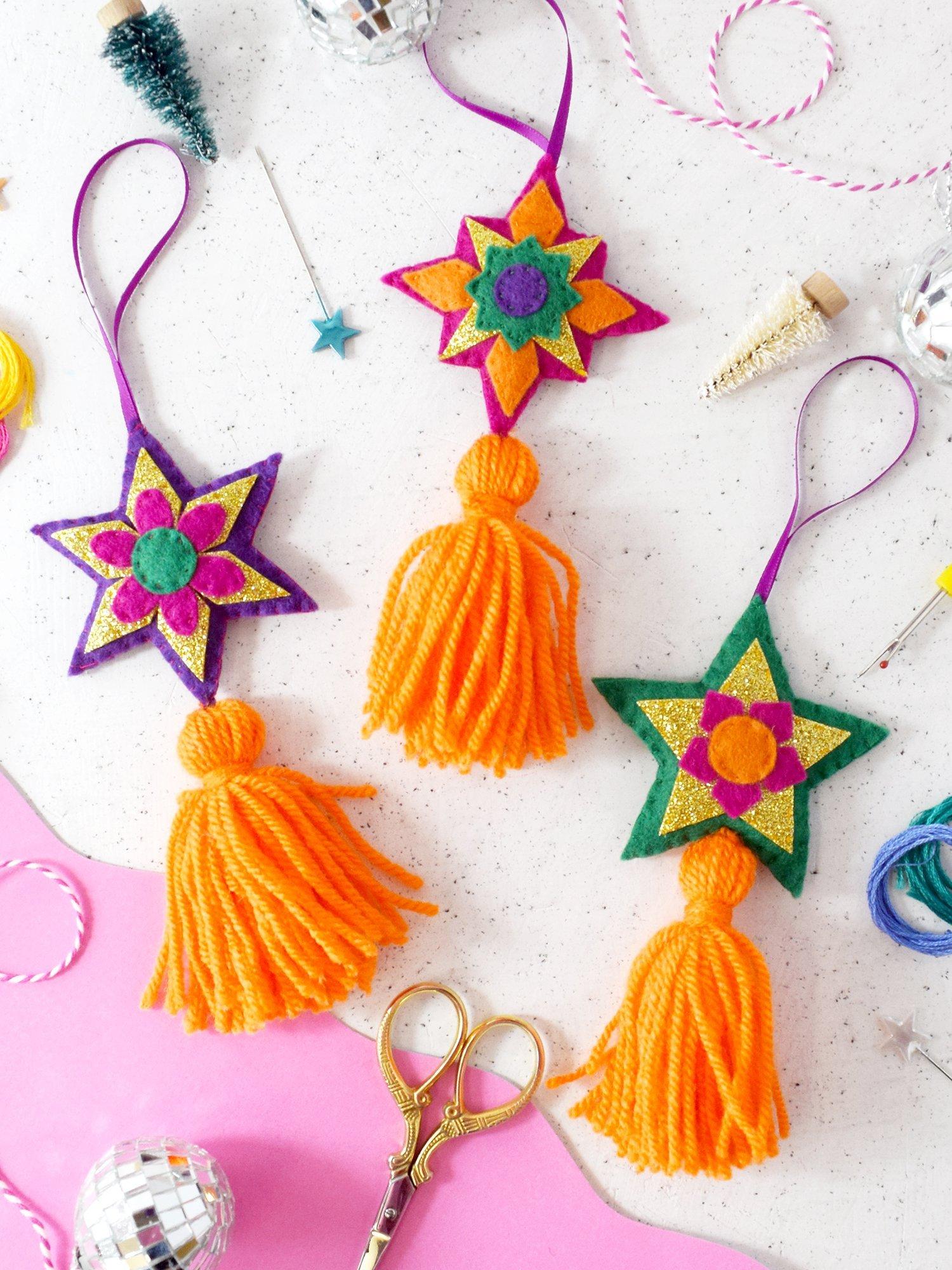The Make Arcade Tassel Tree Decorations Kit