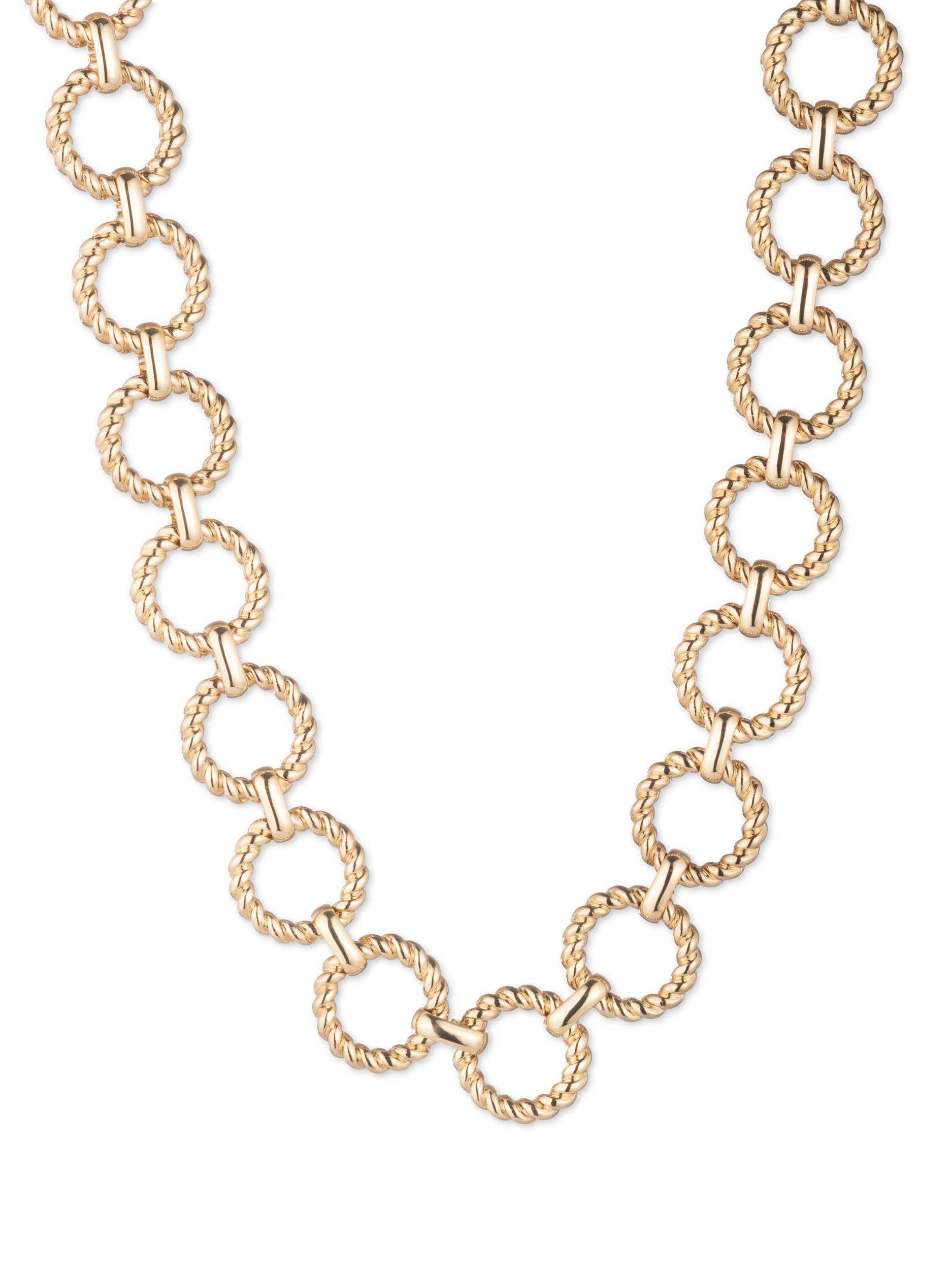 Lauren Ralph Lauren Round Rope Link Statement Collar Necklace, Gold