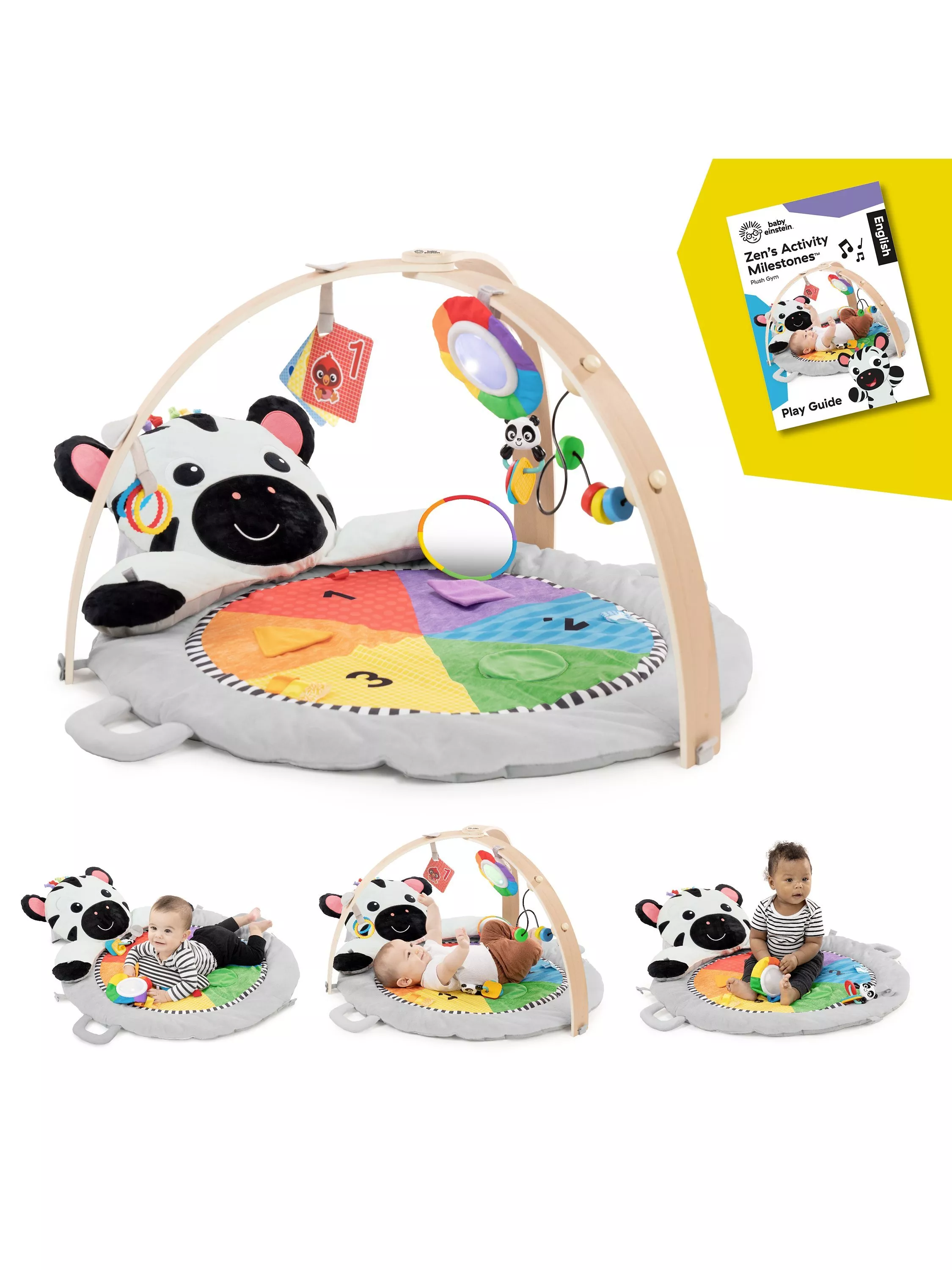 Baby Einstein Zen s Activity Milestones Plush Gym