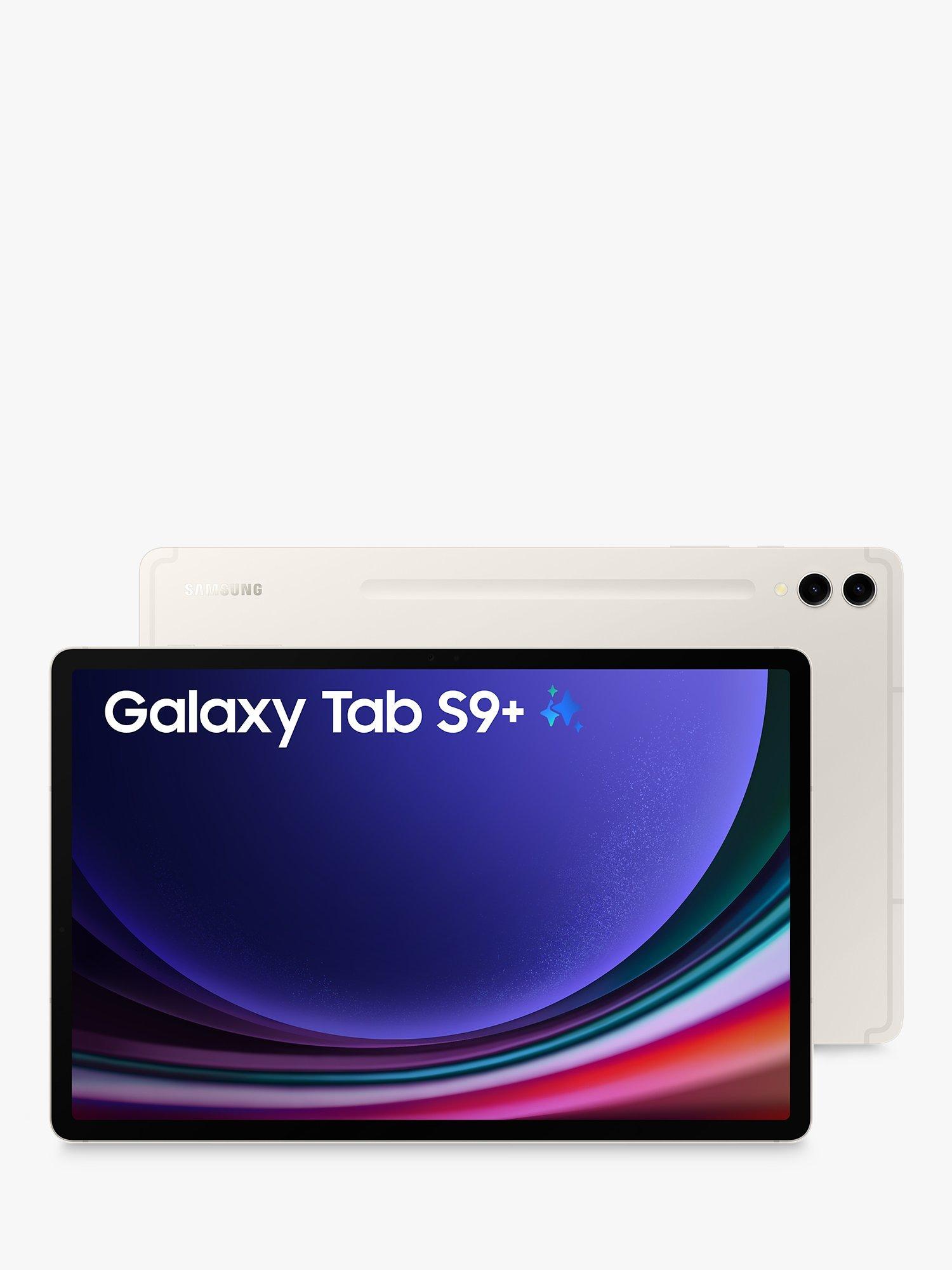 Samsung Galaxy Tab S9+ Tablet with Bluetooth S Pen, Android, 12GB RAM, Galaxy AI, 256GB, Wi-Fi, 12.4", Beige