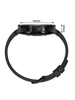 Samsung Galaxy Watch6 Classic, Bluetooth, 47mm, Stainless Steel with Silicone Strap - view 2, Black