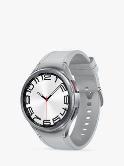 Samsung Galaxy Watch6 Classic, Bluetooth, 47mm, Stainless Steel with Silicone Strap, Silver