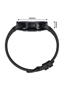 Samsung Galaxy Watch6 Classic, Bluetooth, 43mm, Stainless Steel with Silicone Strap - view 2, Black