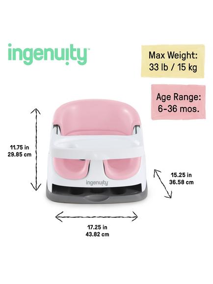 Ingenuity Baby Booster Feeding Seat - view 2, Rose