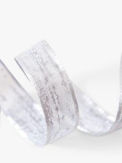 Berisfords Flame Organza Ribbon, L3m - view 2, Ivory