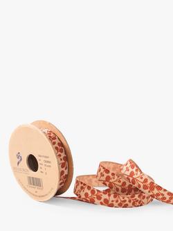 Berisfords Autumn Sprig Woven Ribbon, Brown, L3m, Col 1- Brown