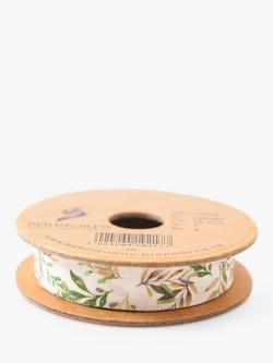 Berisfords Vine Satin Ribbon, Multi, L3m - view 2, White