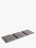 John Lewis Brooks II Bench Seat Pads, Mocha, Set of 3