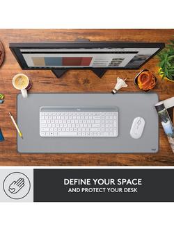 Logitech Studio Series Desk Mat - view 2, Mid Grey