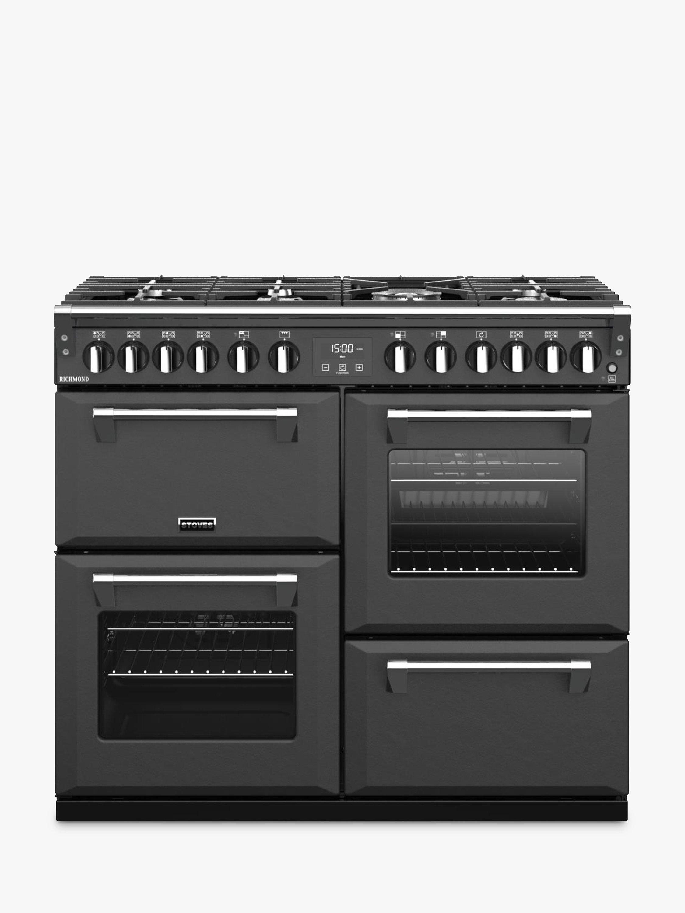 Stoves Richmond 100cm Dual Fuel Range Cooker, Anthracite