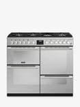 Stoves Sterling Deluxe 100cm Dual Fuel Range Cooker, Black