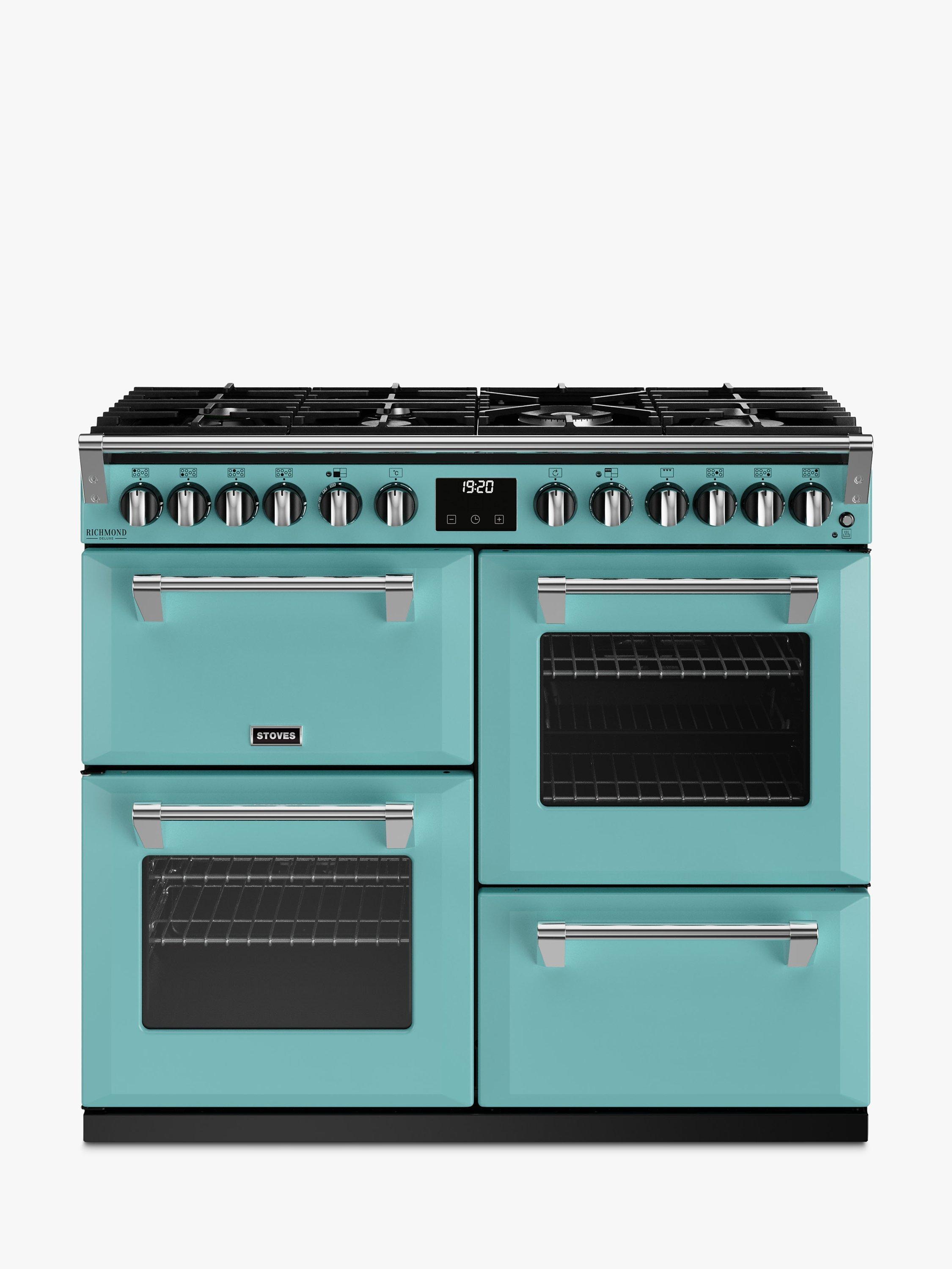 Stoves Richmond Deluxe 100cm Dual Fuel Range Cooker, Country Blue