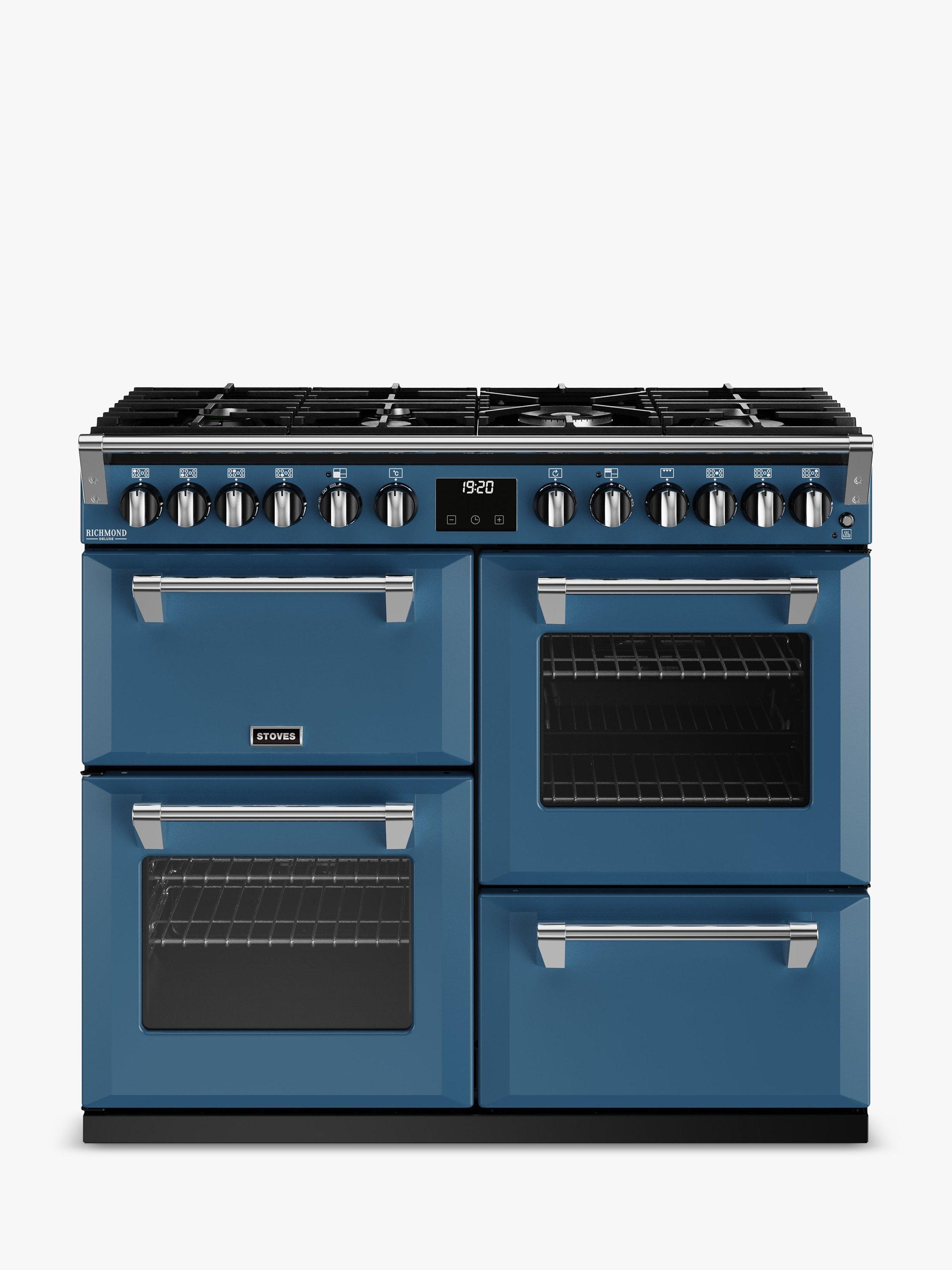 Stoves Richmond Deluxe 100cm Dual Fuel Range Cooker, Thunder Blue