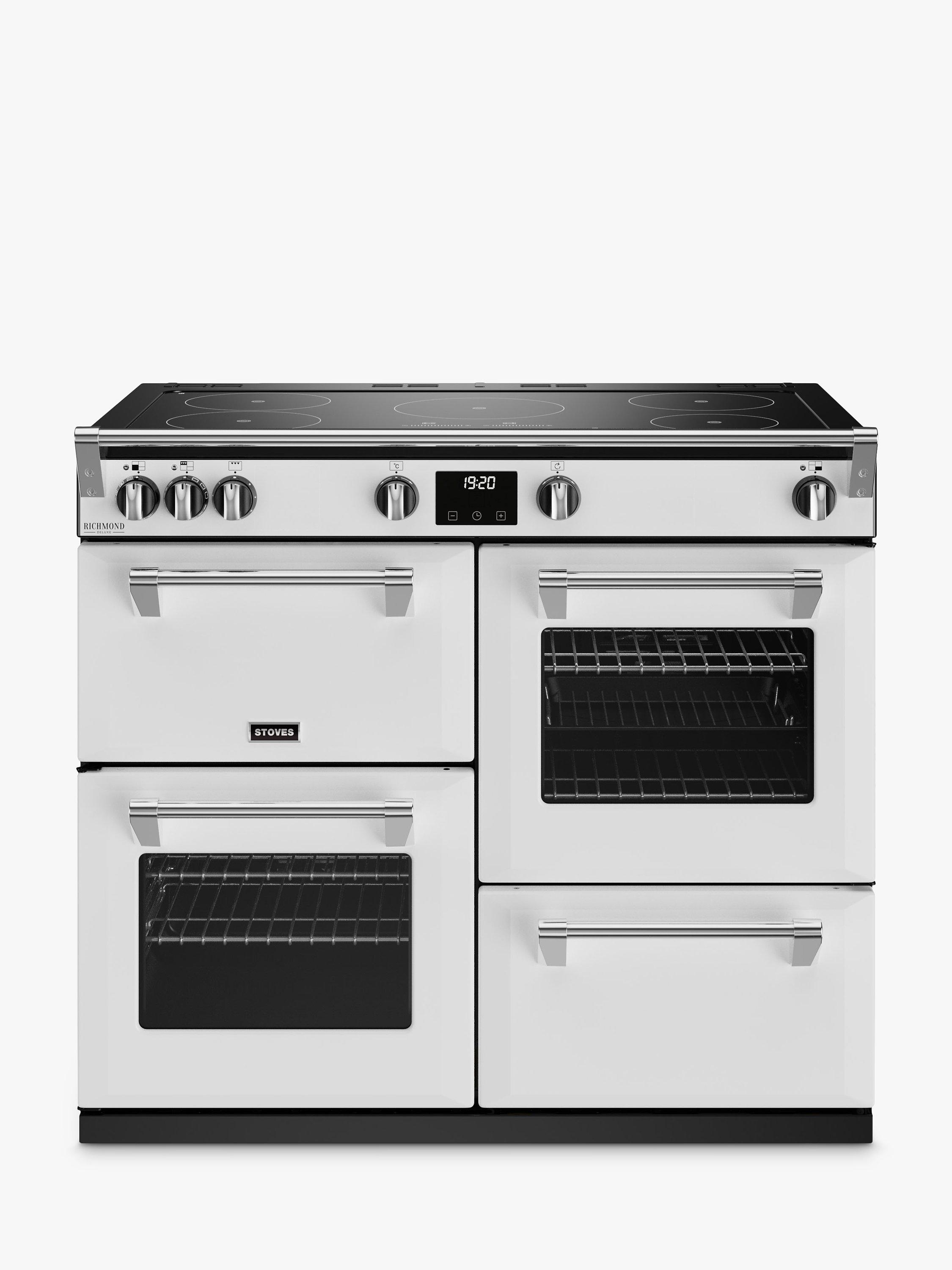 Stoves Richmond Deluxe 100cm Electric Range Cooker with Induction Hob Icy White