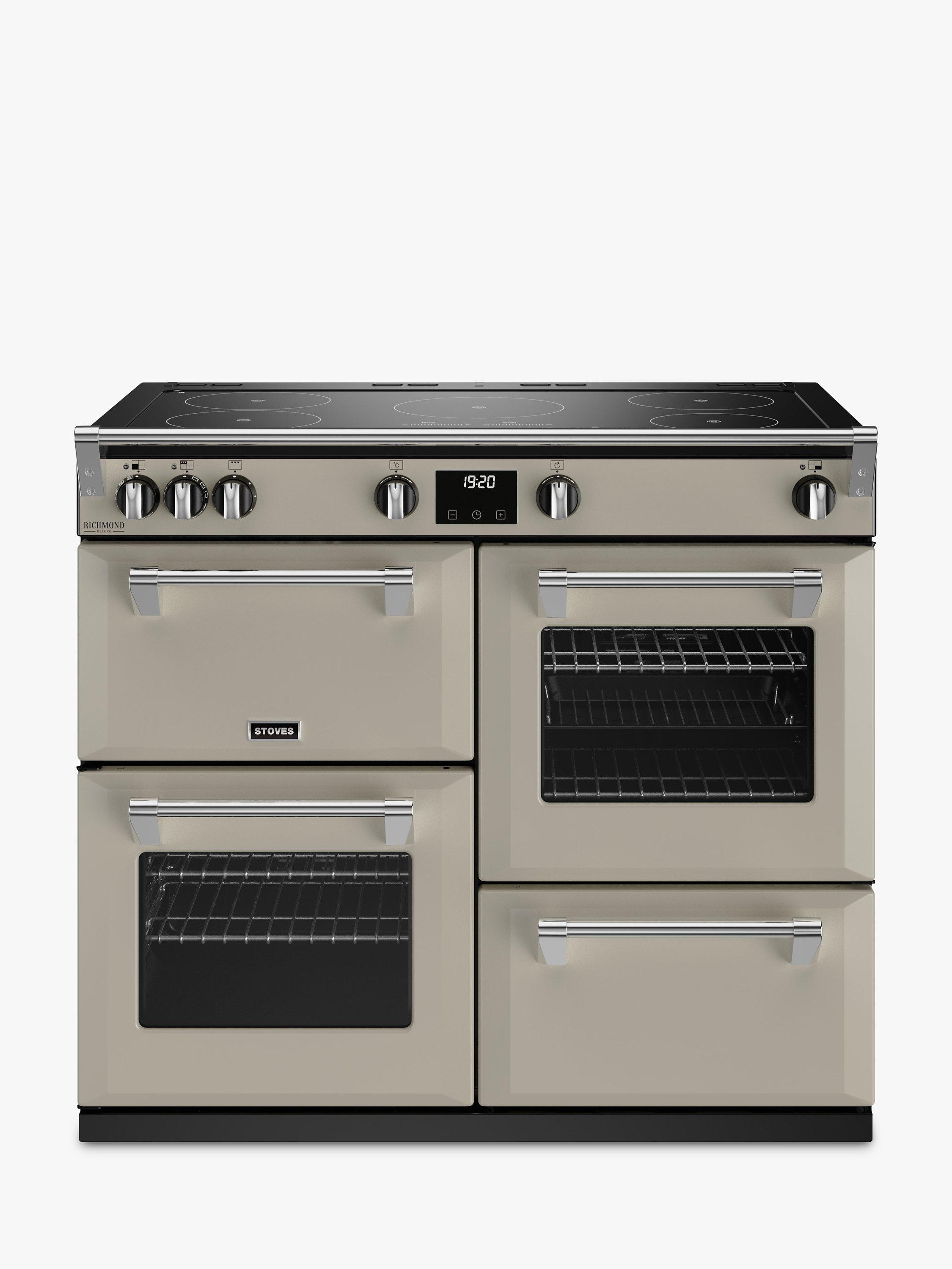 Stoves Richmond Deluxe 100cm Electric Range Cooker with Induction Hob, Porcini Mushroom