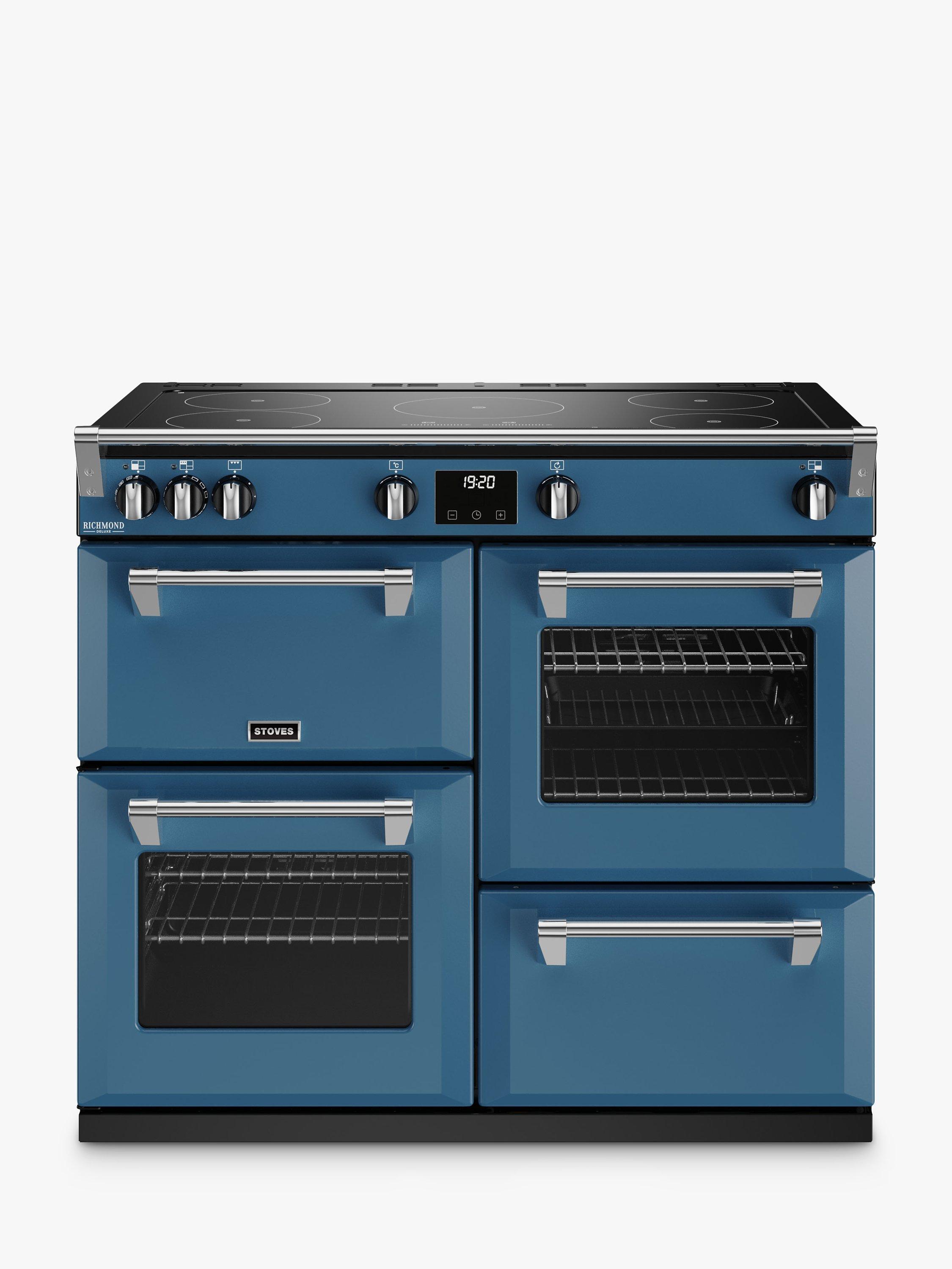 Stoves Richmond Deluxe 100cm Electric Range Cooker with Induction Hob, Thunder Blue