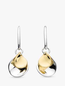 Kit Heath Blossom Enchanted Petal Drop Earrings, Yellow Gold/Silver, Yellow Gold/Silver