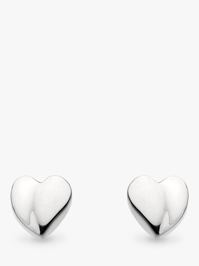 Kit Heath Miniatures Sweet Heart Stud Earrings, Silver
