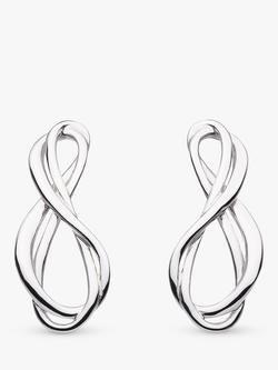 Kit Heath Infinity Stud Earrings, Silver, Silver