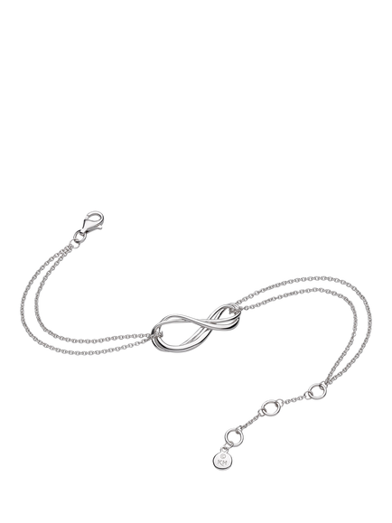 Kit Heath Infinity Double Chain Bracelet, Silver, Silver