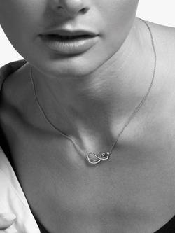 Kit Heath Infinity Necklace, Silver - view 2, Silver