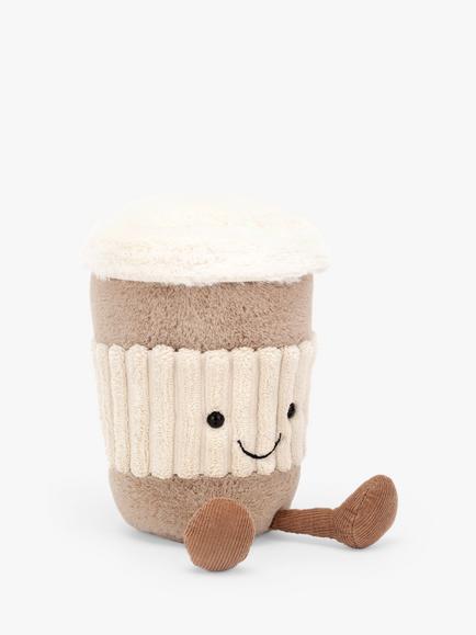 Jellycat Amuseable Coffee-To-Go Cup Toy, Original, Multi, Brown