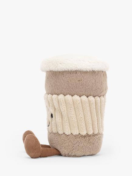 Jellycat Amuseable Coffee-To-Go Cup Toy, Original, Multi - view 2, Brown