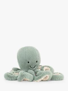 Jellycat Odyssey Octopus Soft Toy, Small, Green