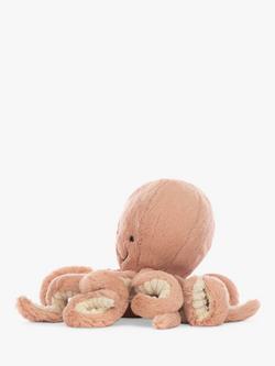Jellycat Odell Octopus Soft Toy, Peach - view 2, Peach