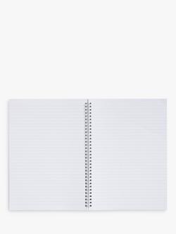 John Lewis 2.0 A4 Spiral Notebook, Black - view 2, Black