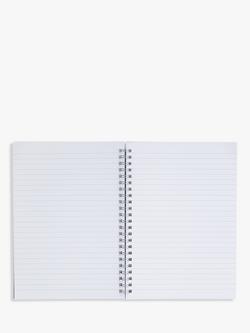 John Lewis 2.0 A5 Spiral Notebook, Black - view 2, Black