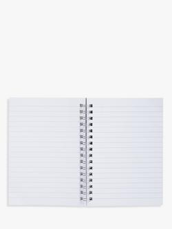 John Lewis 2.0 A6 Spiral Notebook, Black - view 2, Black