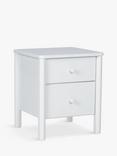 John Lewis Spindle 2 Drawer Bedside Table, Grey