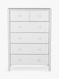 John Lewis Spindle 6 Drawer Chest, Grey