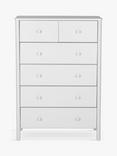 John Lewis Spindle 6 Drawer Chest, Grey