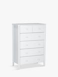 John Lewis Spindle 6 Drawer Chest, Grey