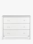 John Lewis Spindle 3 Drawer Chest, Grey