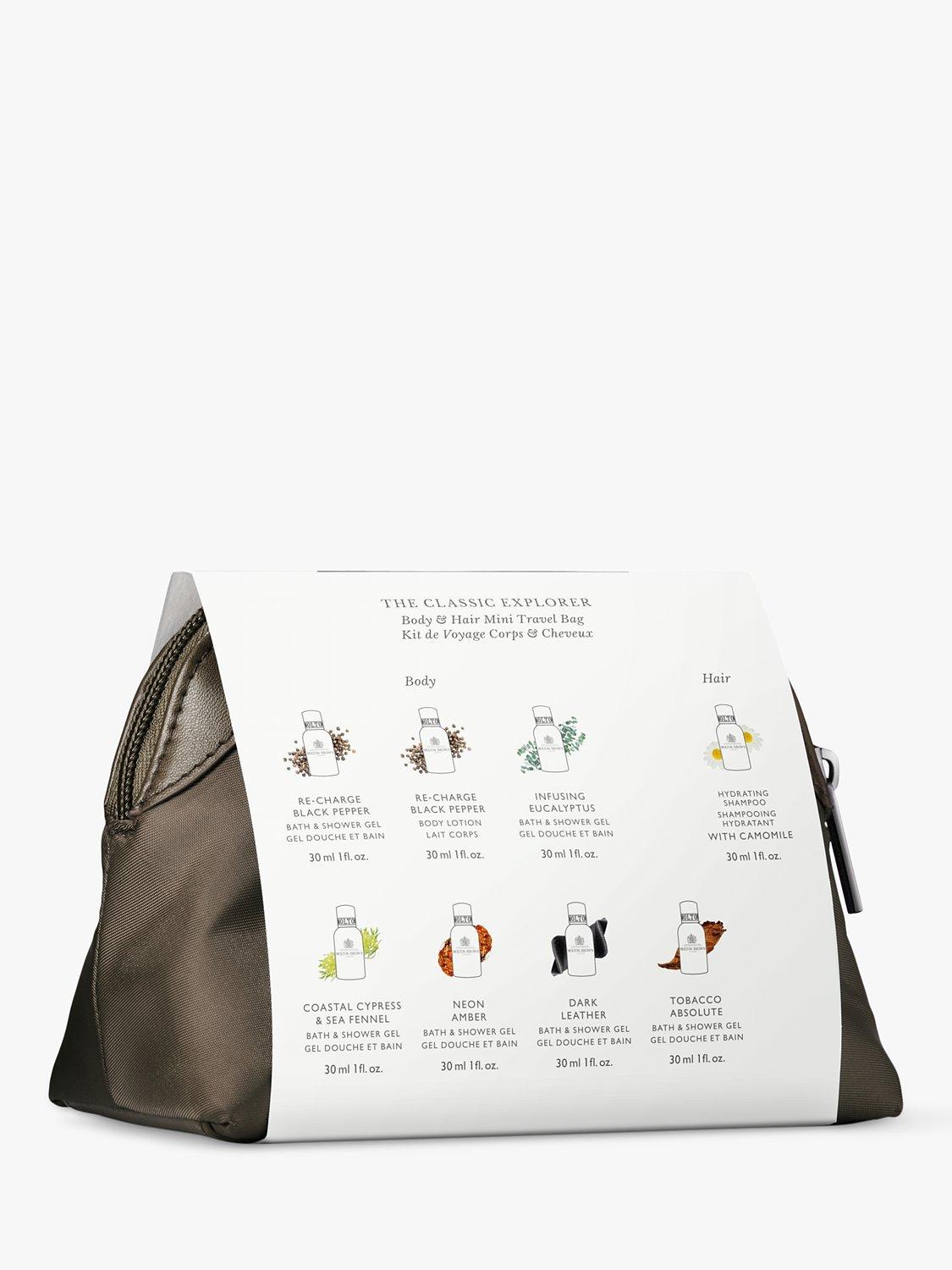 Product image 4 of 4, which shows Molton Brown The Classic Explorer Body & Hair Mini Travel Bag Set