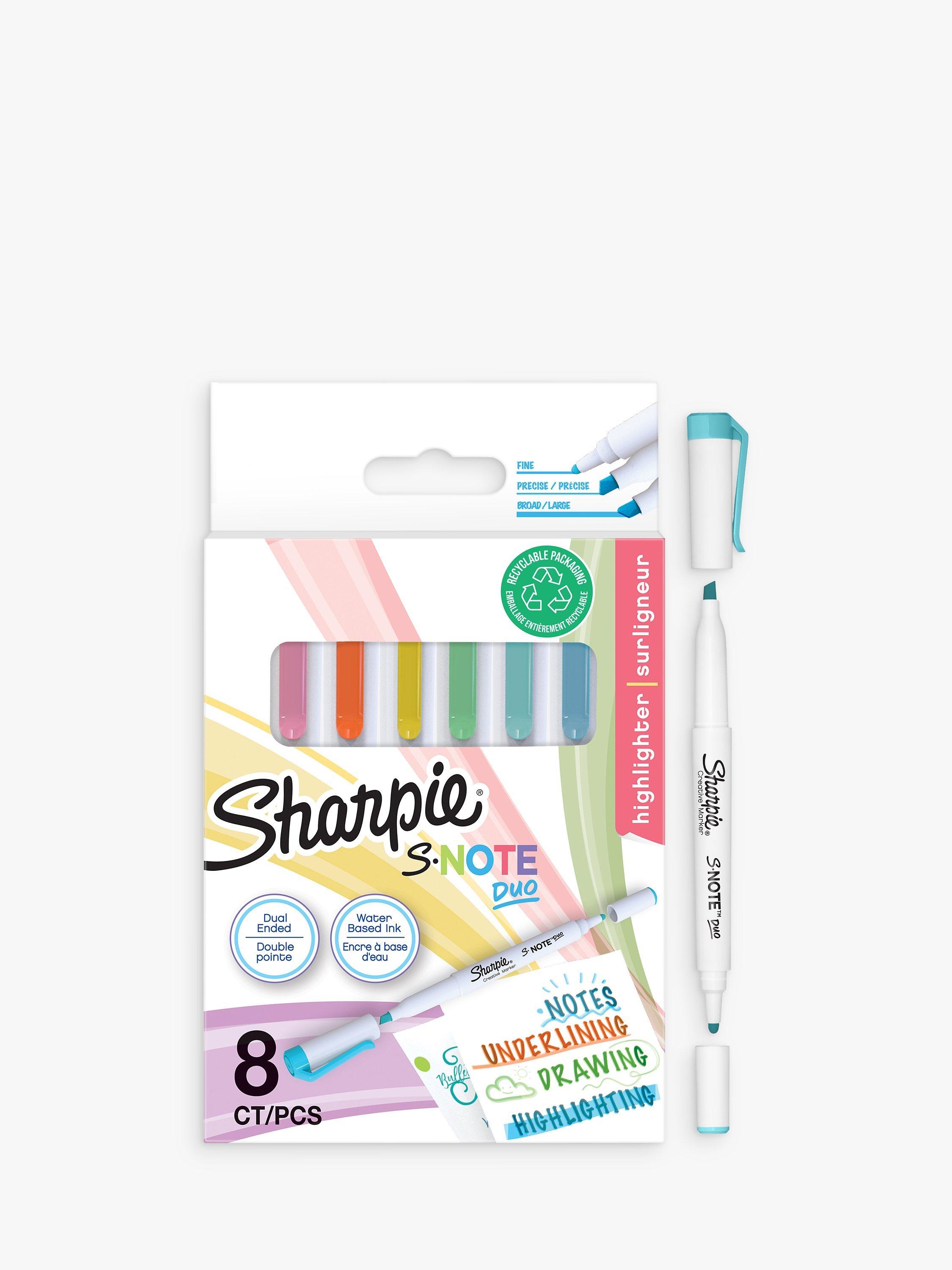 Sharpie S-Note Duo Marker Pens, Pack of 8