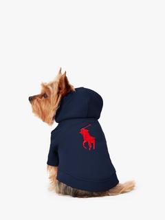Ralph Lauren Heritage Pony Dog Hoodie, Navy, Medium